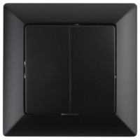 Выключатель 2кл. 10А-250В СП Solo антрацит Intro Эра 4-104-05