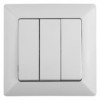 Выключатель 3кл. 10А-250В СП Solo белый Intro Эра 4-106-01