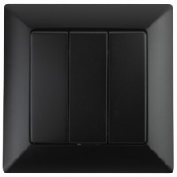 Выключатель 3кл. 10А-250В СП Solo антрацит Intro Эра 4-106-05