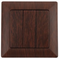 Выключатель 3кл. 10А-250В СП Solo венге Intro Эра 4-106-10