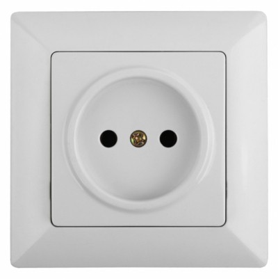 4-201-01 Intro Розетка 2P 16А-250В СП Solo белый