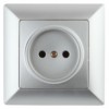 4-201-03 Intro Розетка 2P 16А-250В СП Solo алюминий