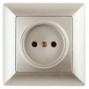 4-201-04 Intro Розетка 2P 16А-250В СП Solo шампань