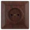 4-201-10 Intro Розетка 2P 16А-250В СП Solo венге