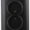 4-204-05 Intro Розетка 2х2P 16А-250В СП Solo антрацит