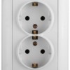 4-205-01 Intro Розетка 2X2P+E Schuko 16А-250В СП Solo белый