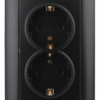 4-205-05 Intro Розетка 2X2P+E Schuko 16А-250В СП Solo антрацит