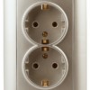 4-205-04 Intro Розетка 2X2P+E Schuko 16А-250В СП Solo шампань
