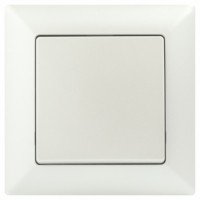 Выключатель 1кл. 10А-250В IP20 СП перламутр Intro Solo Эра 4-101-06