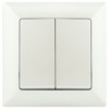Выключатель 2кл. 10А-250В IP20 СП перламутр Intro Solo Эра 4-104-06