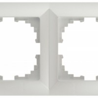 Рамка для розеток и выключателей Intro Solo 4-502-06 на 2 поста, СУ, перламутр