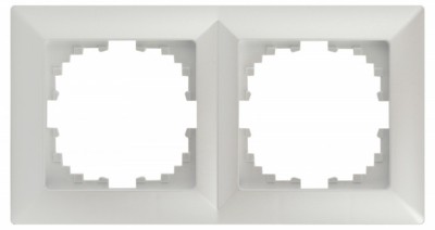 Рамка для розеток и выключателей Intro Solo 4-502-06 на 2 поста, СУ, перламутр