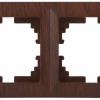 Рамка для розеток и выключателей Intro Solo 4-502-10 на 2 поста, СУ, венге