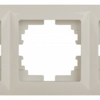Рамка для розеток и выключателей Intro Solo 4-503-02 на 3 поста, СУ, слоновая кость