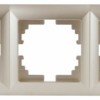 Рамка для розеток и выключателей Intro Solo 4-503-04 на 3 поста, СУ, шампань