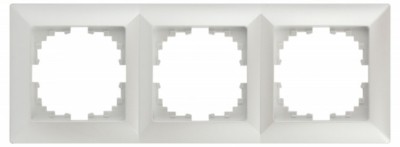 Рамка для розеток и выключателей Intro Solo 4-503-06 на 3 поста, СУ, перламутр