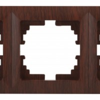 Рамка для розеток и выключателей Intro Solo 4-503-10 на 3 поста, СУ, венге