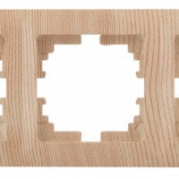 Рамка для розеток и выключателей Intro Solo 4-503-11 на 3 поста, СУ, Solo, сосна