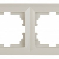 Рамка для розеток и выключателей Intro Solo 4-504-02 на 4 поста, СУ, Solo, слоновая кость