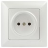Розетка Intro Solo 4-201-06 2P 16А-250В IP20 СП перламутр