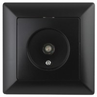 Розетка Intro Solo 4-301-05 ТВ одиночная СП антрацит