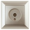 Розетка Intro Solo 4-301-04 ТВ одиночная СП шампань