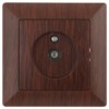 Розетка Intro Solo 4-301-10 ТВ одиночная СП венге