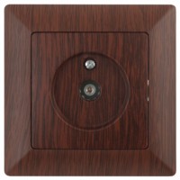 Розетка Intro Solo 4-301-10 ТВ одиночная СП венге