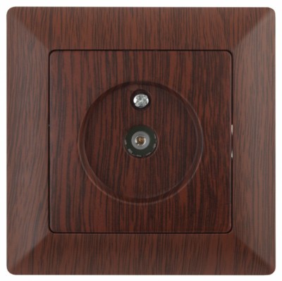Розетка Intro Solo 4-301-10 ТВ одиночная СП венге