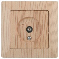 Розетка Intro Solo 4-301-11 ТВ одиночная СП сосна