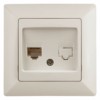 Розетка ТФ Intro Solo 4-302-02 RJ11 СП слоновая кость