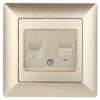 Розетка ТФ Intro Solo 4-302-04 RJ11 СП шампань