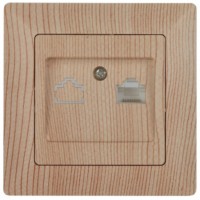 Розетка Intro Solo 4-303-11 информационная RJ45 СП сосна