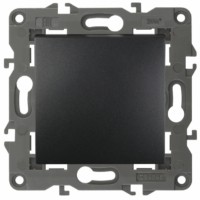 Выключатель 1кл. 10АХ-250В IP20 механизм Elegance антрацит Эра 14-1101-05