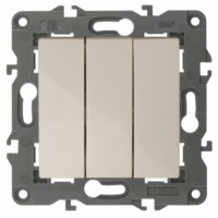 Выключатель 3кл. 10АХ-250В IP20 механизм Elegance сл.кость Эра 14-1107-02