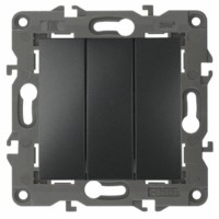 Выключатель 3кл. 10АХ-250В IP20 механизм Elegance антрацит Эра 14-1107-05
