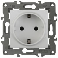 14-2101-01 ЭРА Розетка 2P+E Schuko 16A-250В IP20 Эра Elegance белый