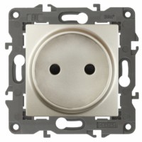 14-2105-04 ЭРА Розетка 2P 16A-250В IP20 Эра Elegance шампань