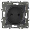 14-2105-05 ЭРА Розетка 2P 16A-250В IP20 Эра Elegance антрацит