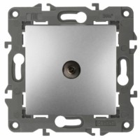 Розетка ТВ одиночная IP20 Эра Elegance алюминий