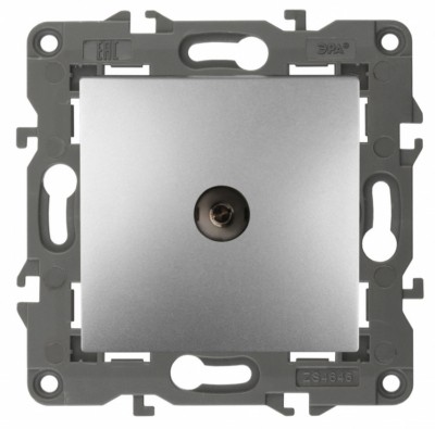 Розетка ТВ одиночная IP20 Эра Elegance алюминий
