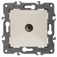 Розетка ТВ проходная IP20 Эра Elegance сл.кость