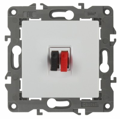 14-3111-01 ЭРА Розетка аудио IP20 Эра Elegance белый