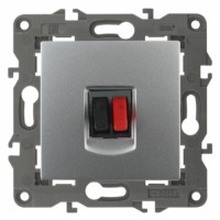 14-3111-03 ЭРА Розетка аудио IP20 Эра Elegance алюминий