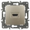 14-3114-04 ЭРА Розетка HDMI IP20 Эра Elegance шампань