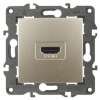 14-3114-04 ЭРА Розетка HDMI IP20 Эра Elegance шампань