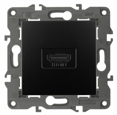 14-3114-05 ЭРА Розетка HDMI IP20 Эра Elegance антрацит