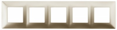 14-5005-04 ЭРА Рамка на 5 постов, Эра Elegance, шампань