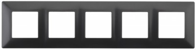 14-5005-05 ЭРА Рамка на 5 постов, Эра Elegance, антрацит