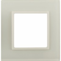 14-5101-02 ЭРА Рамка на 1 пост, стекло, Эра Elegance, сл.кость+сл.к